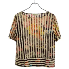 DRIES VAN NOTEN ドリスヴァンノッテン 14SS フラワーストライプTシャツ  ミックス 36のサムネイル