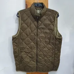 カーキ色ダウンベスト（100）