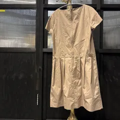 ー@ ハナエモリ HANAE MORI ワンピース ロング フォーマル ベージュ お呼ばれ　デート　オフィスカジュアル　食事会