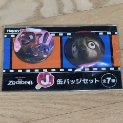 ズートピア ハッピーくじ J賞 ニック・ジュディ フラッシュ バッジ