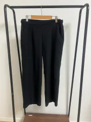 黒色 ワイド パンツ 5298