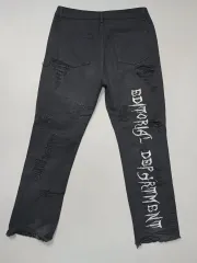 33 ヴィンテージ レタリング ディス ブラックジーン デニム