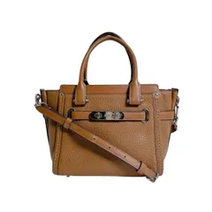 コーチ 37444 キャリーオール トートバッグ スワッガー 21 ハンドバッグ COACH ブラウン