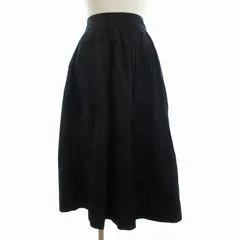 ジャーナルスタンダード JOURNAL STANDARD フレアスカート ギャザー ロング丈 無地 黒 ブラック 36