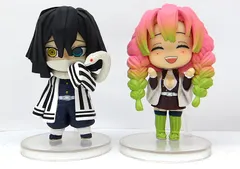 【中古】 ちまっ!きゃら 鬼滅の刃4 フィギュア 伊黒小芭内 甘露寺蜜璃 2体セット