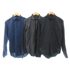 ザラマン ZARA MAN 3点セット シャツ 長袖 ドット M 黒 ブラック 青 ブルー /JS