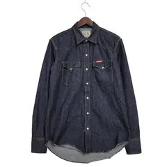 【中古美品】HYSTERIC GLAMOUR ヒステリックグラマー WESTERN DENIM SHIRT 02243AH51 ウエスタンデニムシャツ HYSTERIC刺繍 長袖 トップス 【140-250715-as-02-izu】