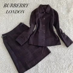 極美品！BURBERRY LONDON　バーバリー　スカートセットアップ　ノバチェック　大きめ