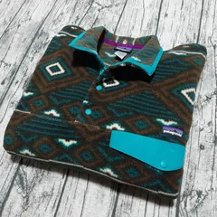 【size M】2013年製 patagonia シンチラスナップT 総柄 synchilla snap-t eyd 25450 FA13