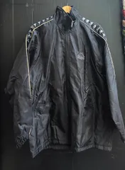 00s Kappa カッパ ナイロン ジャケット 刺繍 ロゴ 袖ロゴテープ ドローコード スタンドカラー ラグランスリーブ 韓国製