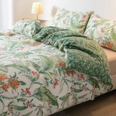 新品 NOLAYA 掛け布団カバー 綿100% シングル 布団カバー 150×210cm リバーシブル仕様 両面使える 掛けふとんカバー 通気 オールシーズン快適に 肌に優しい 柔らかい 洗濯機で丸洗いOK (シングル 単品売り LT81)