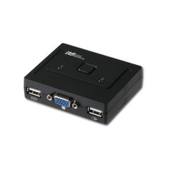 Brand new Ratoc Systems VGA PC Switch (for two computers) RS-230UA Black