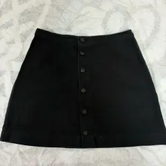 L アメリカンアパレル AA デニムスカート ブラック