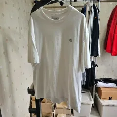 Calvin Klein CK ロゴ 白 半袖 Tシャツ L