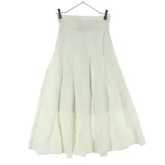 美品 3１sons de mode トランテアンソンドゥモード ロング丈 フレアスカート 36 アイボリー レディース 古着