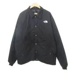 ザノースフェイス THE NORTH FACE NY82450 インサレーテッド コーチ ジャケット ロゴ 厚手 XLサイズ 黒 ブラック