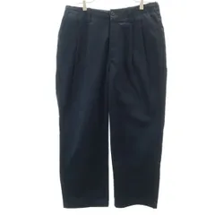 UNIVERSAL OVERALL ユニバーサルオーバーオール タック パンツ W32 ネイビー メンズ 古着