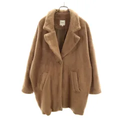 BEAMS HEART ビームスハート シャギー コート M ベージュ レディース 古着