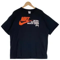 NIKE ナイキ 20AW STUSSY ステューシー BEACH POSSE TEE ロゴプリントTシャツ ブラック DO3070-010 Size XL