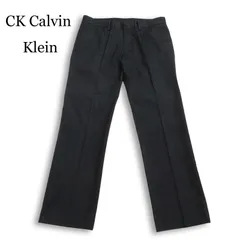 CK Calvin Klein カルバンクライン 通年 ストレッチ★ スラックス パンツ Sz.82 メンズ 灰 グレー 日本製