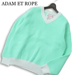 未使用★ ADAM ET ROPE アダム エ ロペ LOGAN ローガン別注★ 秋冬 Vネック ニット セーター Sz.M メンズのサムネイル