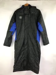 umbro ベンチコート メンズ S ブラック×ブルー 3092202601070025