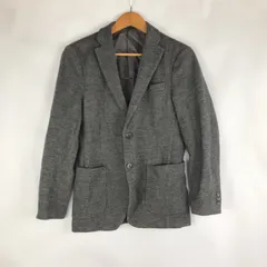UNIQLO ウールブランドニットジャケット メンズ S グレー 3092202601070030