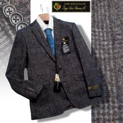 新品9.6万円 大手百貨店扱い 秋冬『Loro Piana ロロピアーナ SURI ALPACA 伊製生地』ブークレ ジャケット A7茶(E) 3051290