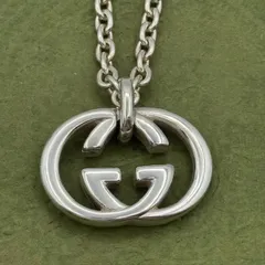 gucci ネックレス インターロッキング ダブルG 丸型 シルバー925 gucci ネックレス インターロッキング ダブルG 丸型 シルバー925