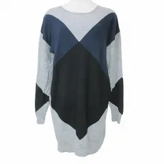 セオリーリュクス theory luxe ニット ELIXIE 長袖 03-3301742 薄手 ウール 038 M相当 グレー ネイビー ブラック ■GY09 X