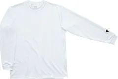 コンバース CONVERSE バスケット ロングスリーブTシャツ 長袖 シャツ 無地 シンプル バスケ クルーネック チーム 部活 トレーニング 練習 プラクティス クラブ スポーツウェア 男女兼用  CB291324L 1100 ホワイト