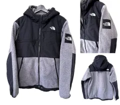 美品　名品　THE NORTH FACE　ノースフェイス　デナリ フーディ　XL　メンズ　グレー　ジャケット　パーカー　フリース　プリマロフト　男女