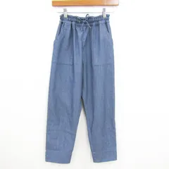 ポンポネット イージーパンツ ボトムス ソフトデニム キッズ 女の子用 M(150)サイズ 水色 pom ponette 【中古】