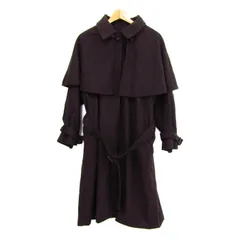 ジュノア ロングコート アウター マント付き 大きいサイズ 未使用品 レディース XLサイズ ブラウン JUNOAH