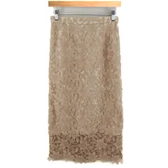 リランドチュール ロングスカート ボトムス 総レース レディース 2サイズ ベージュ Rirandture 【中古】