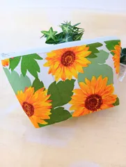 ファスナーポーチ(ひまわりアイボリー)