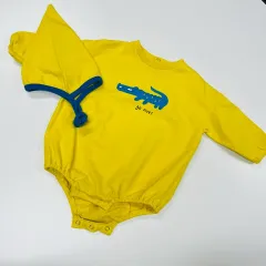 80オススメ(90) ラッピングチャイルド黄色スーツ セット