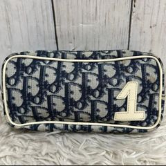 Christian Dior トロッター ポーチ 1 ネイビー - メルカリ