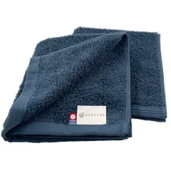 新品 タオル リアン ハンドタオル 2枚セット ネイビー ふわふわ 柔らかい ブランド 高吸水 中厚手 高級 無地 甘撚り 日本製 国産