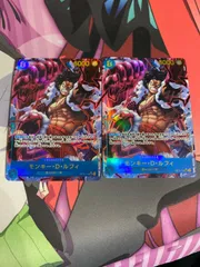 ワンピースカード　モンキー・D・ルフィ　シークレットパラレル　2枚　op11-118