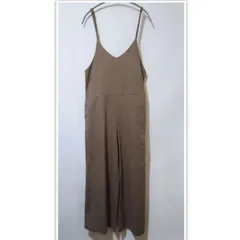【La-gemme】 バックフリル　サロペットワイドパンツ　サイズ　F カラー　ベージュ系のサムネイル