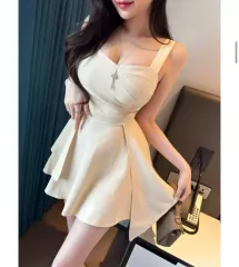 (新品) ノースリーブ ミニワンピース リゾートワンピース サマーワンピース