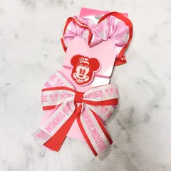 新品 【 ディズニー リゾート 】 ヘアゴム リボン シュシュ 未使用  ミニー Tokyo Disney Resort ディズニーリゾート パーク　パルパルーザ