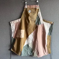 EASY SKANKING｜一点物 リメイクワークエプロン｜古布 パッチワーク