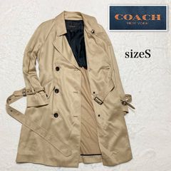 □美品□COACH コーチ ダブルトレンチコート スプリングコート ロング