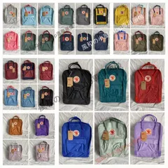 【新品】FJALLRAVEN KANKEN フエ-ルラ-ベン リュックサック レザ-つき リュック バックパック デイパック16L【39色選択可能】-RH1