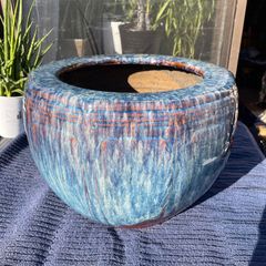 信楽焼 ビードロ蛙付めだか鉢 金魚鉢・陶器 47×17 - メルカリ