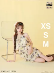 アイボリー　fm4503  [FM4503-IV-2601] 【ROBE de FLEURS/ローブドフルール】フラワージャガード/ シフォン/ ティアード/ フレア/ ミニドレス/ キャバドレス/ ブリエ