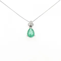 PT900/PT850 エメラルド ネックレス 1.55CT