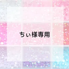 ちぃ様専用ページ